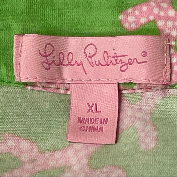 LILLY PULITZER Kelsea Printed Dress‎ in Limeade Coral Me Crazy - Picture 5 of 7